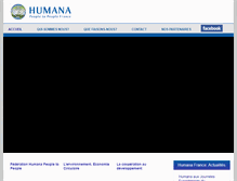 Tablet Screenshot of humana-france.org